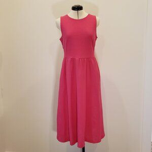 Draper James Pink Midi Sleeveless Pull On Fit & Flare Dress Small
